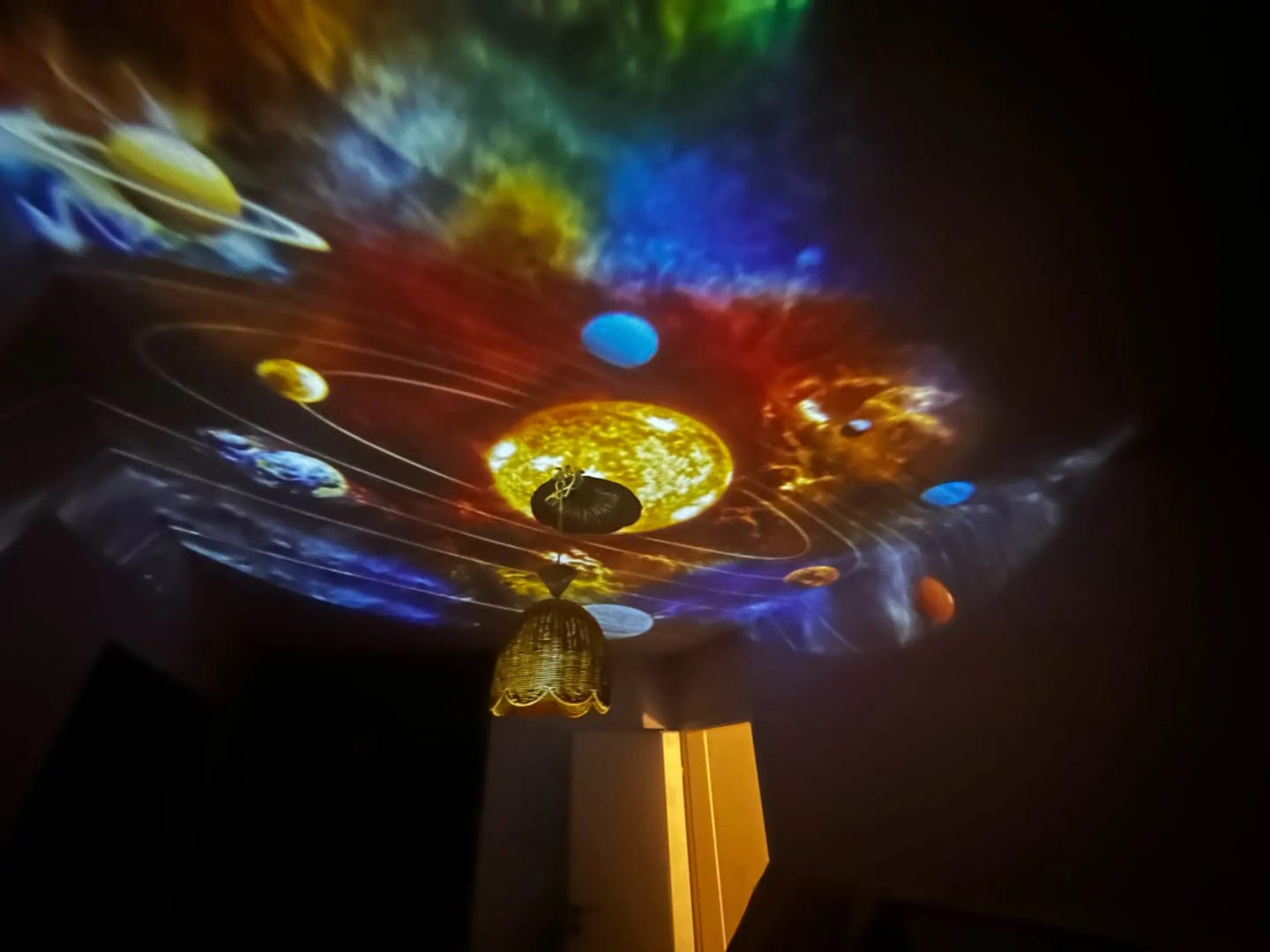 Customer photo review of Starry Sky Galaxy Projector