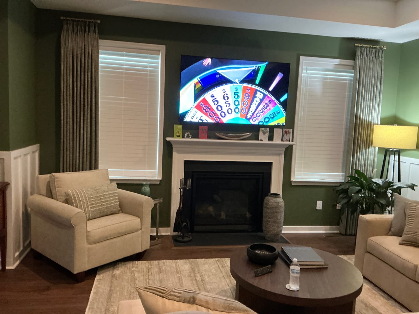 Customer photo review of Frankie Blackout Pixel Check Curtains