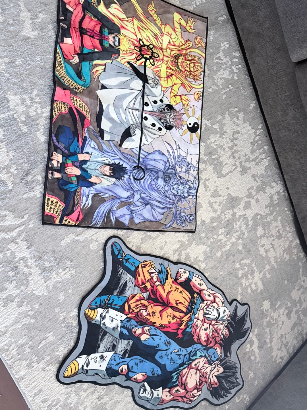 Customer photo review of Goku & Vegeta Rug
