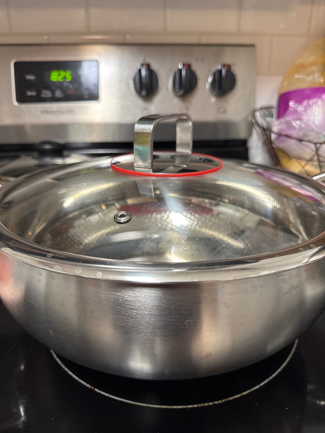 Customer photo review of Hand-Hammered Deep Titanium Pot