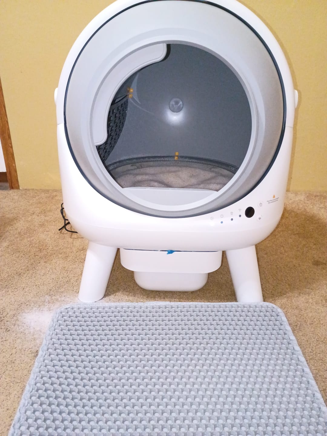 Customer photo review of [Summer Sale] Orbitie Smart Litter Box with App & Health Monitoring, Safe Dual Sensors & 4 Weight Sensors, Odor-Free