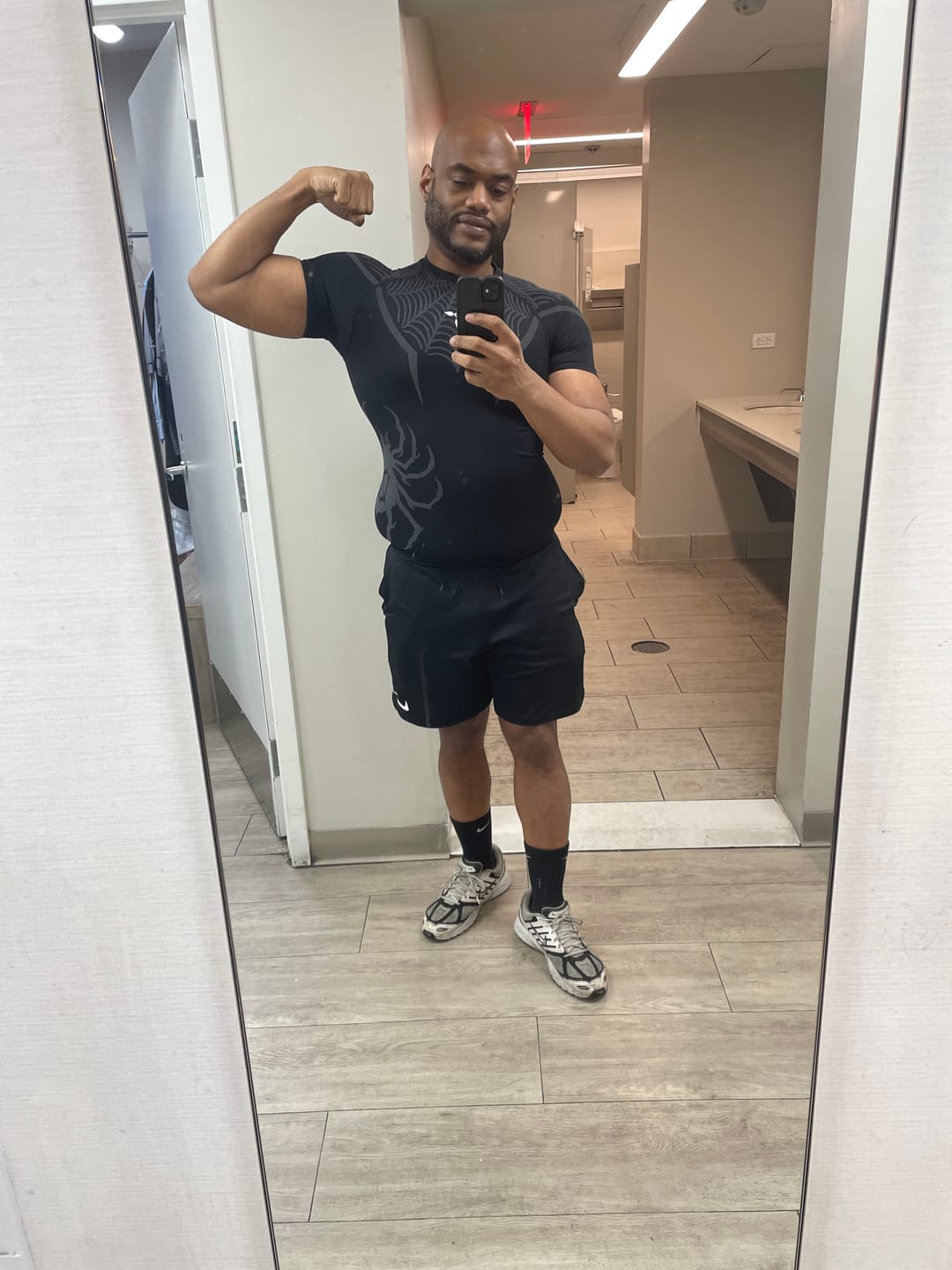 Customer photo review of Troupe Compression Tee