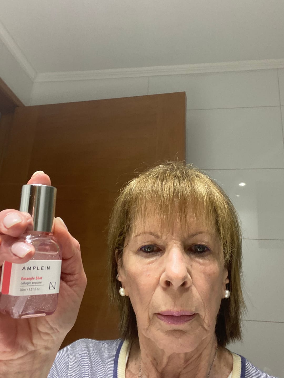 Customer photo review of Sérum Facial Colágeno Redensificador AMPLEN 30ml