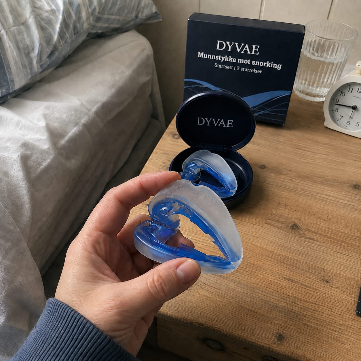 Customer photo review of Anti-Snoring Mouthpiece 2-Size Starter Pack