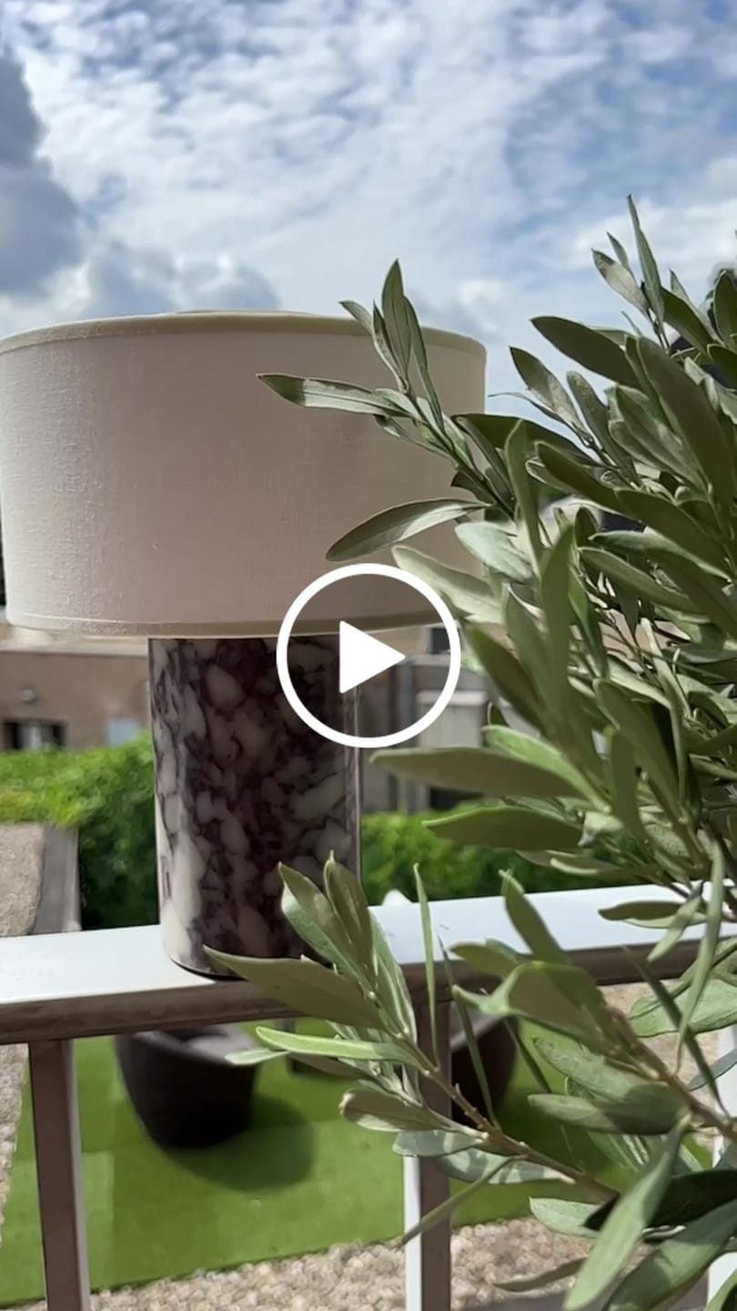 Customer video review of Auríe Portable Lamp | Calacatta Viola