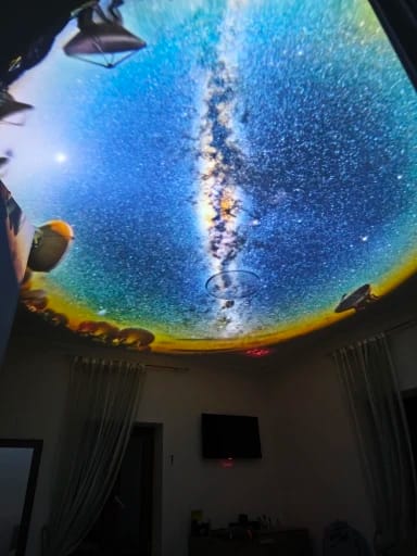 Customer photo review of Starry Sky Galaxy Projector