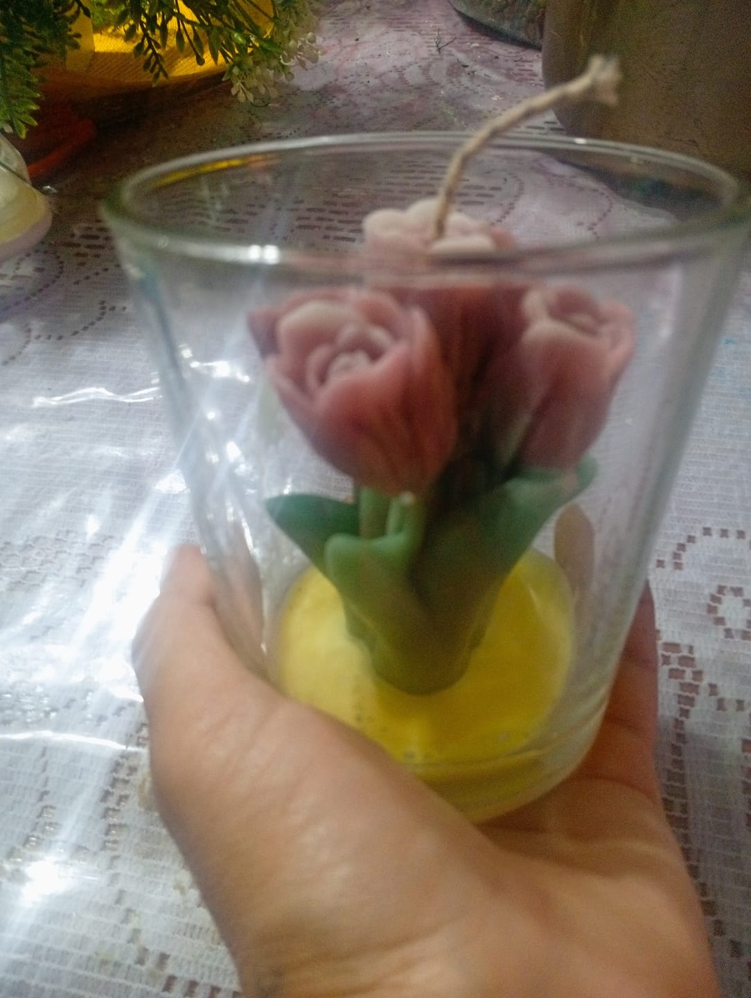 Customer photo review of Molde Ramo de Flores 3D