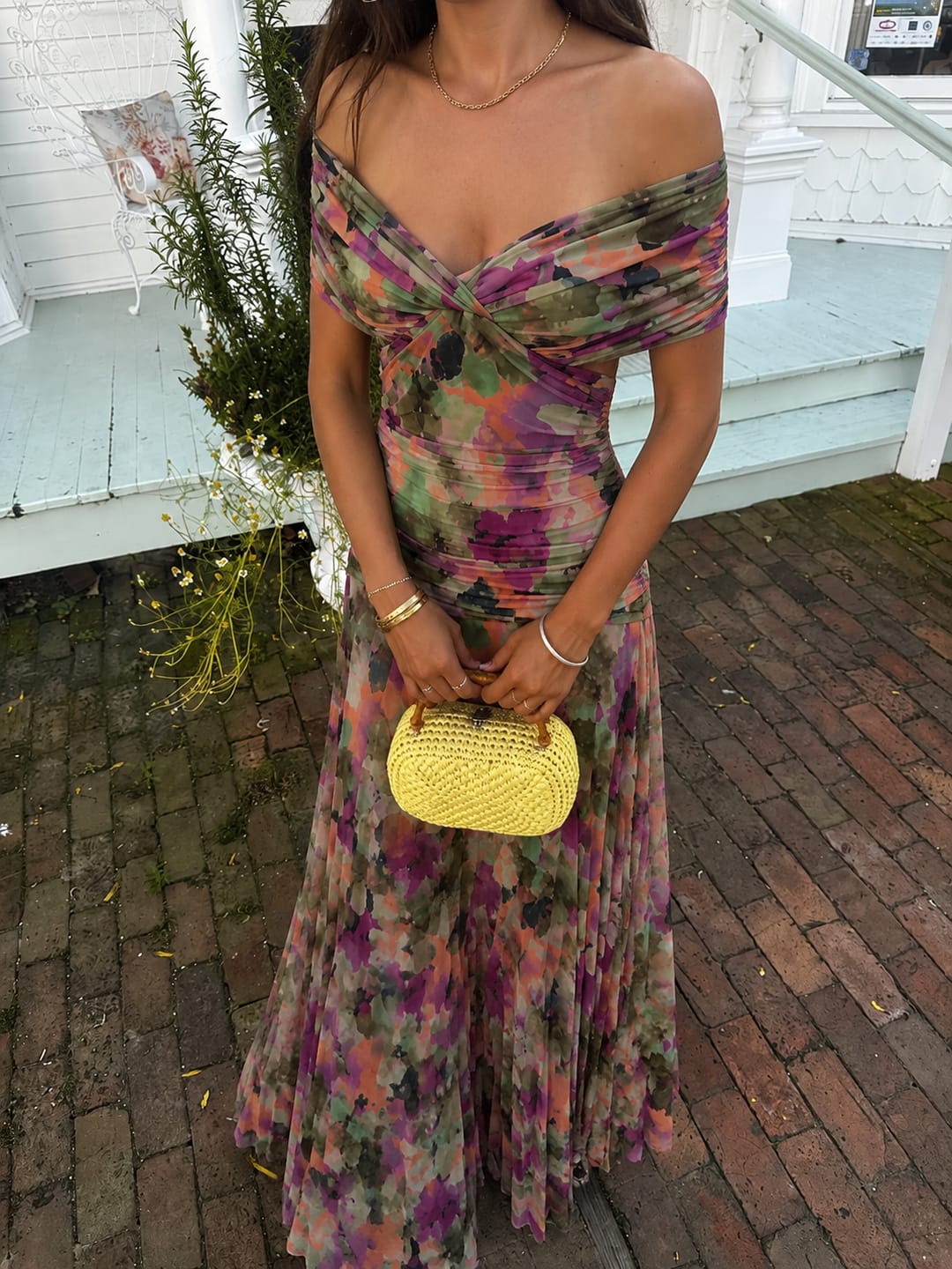 Customer photo review of GIOVANNA™ | VESTIDO PLISADO ELEGANTE MULTICOLOR