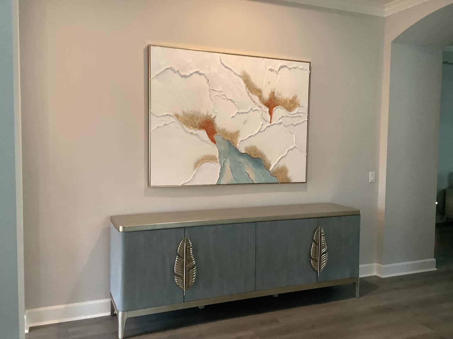 Customer photo review of Aurora - Floral Textured Wall Art