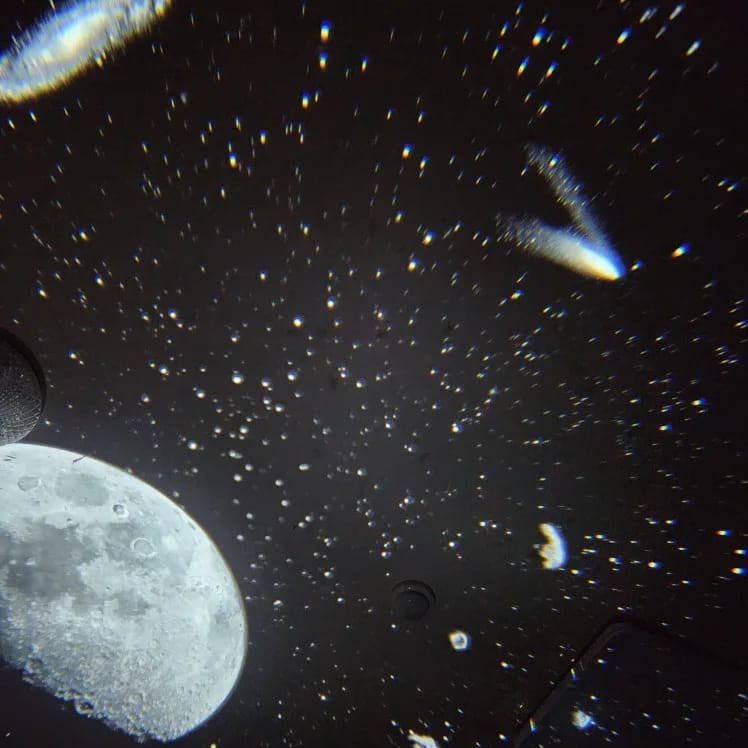 Customer photo review of Starry Sky Galaxy Projector