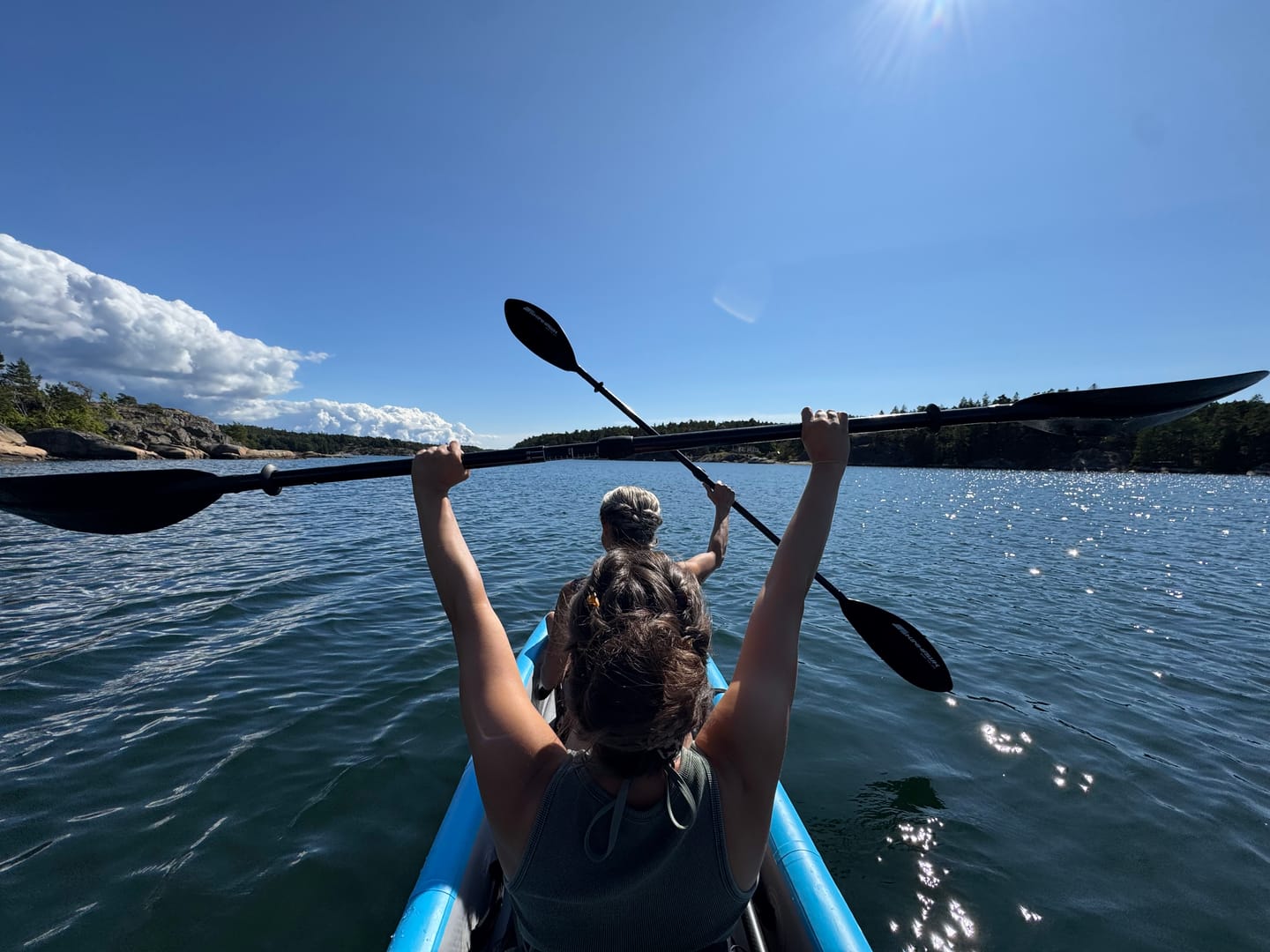 Customer photo review of SKINHAWK KAJAK- UND SUP-SEGEL