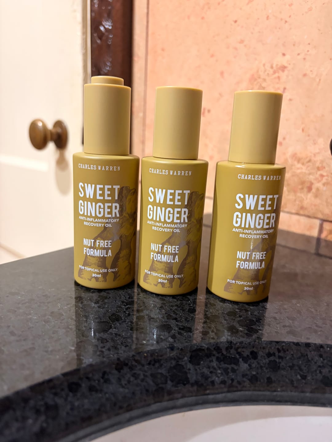 Customer photo review of [Nut-Free] Sweet Ginger Dry Oil for Sensitive Skin