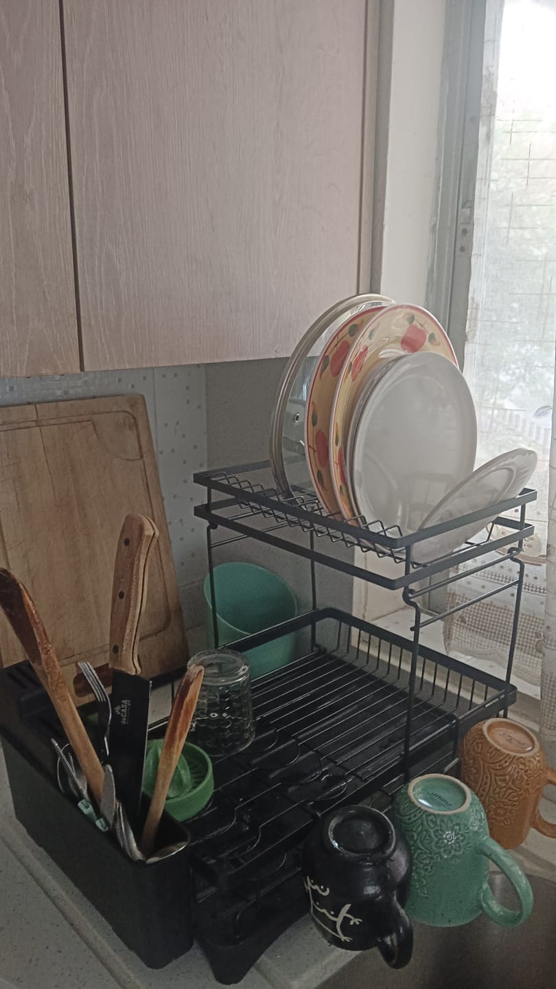 Customer photo review of Escurridor De Platos 2 Niveles Secador Desmontable Loza Inoxidable Rack
