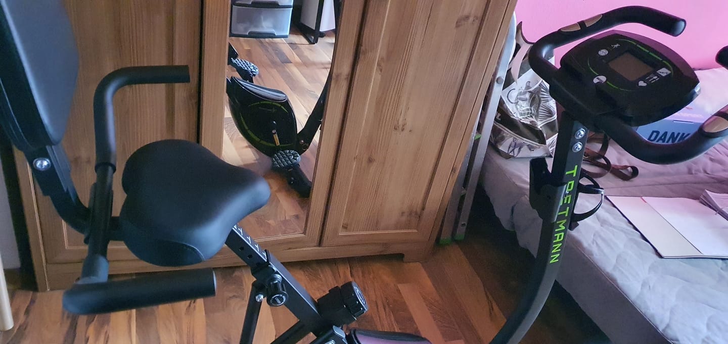 Customer photo review of Tretmann RIDE- Heimtrainer mit tiefem Einstieg