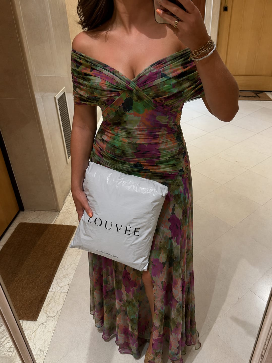 Customer photo review of GIOVANNA™ | VESTIDO PLISADO ELEGANTE MULTICOLOR