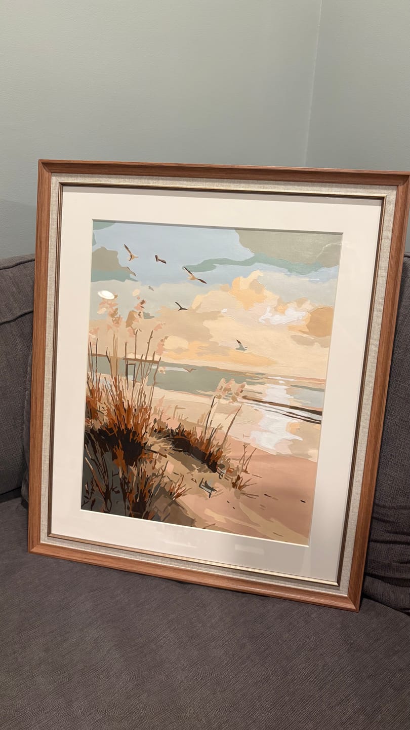 Customer photo review of Golden Dunes | Paint by Number
