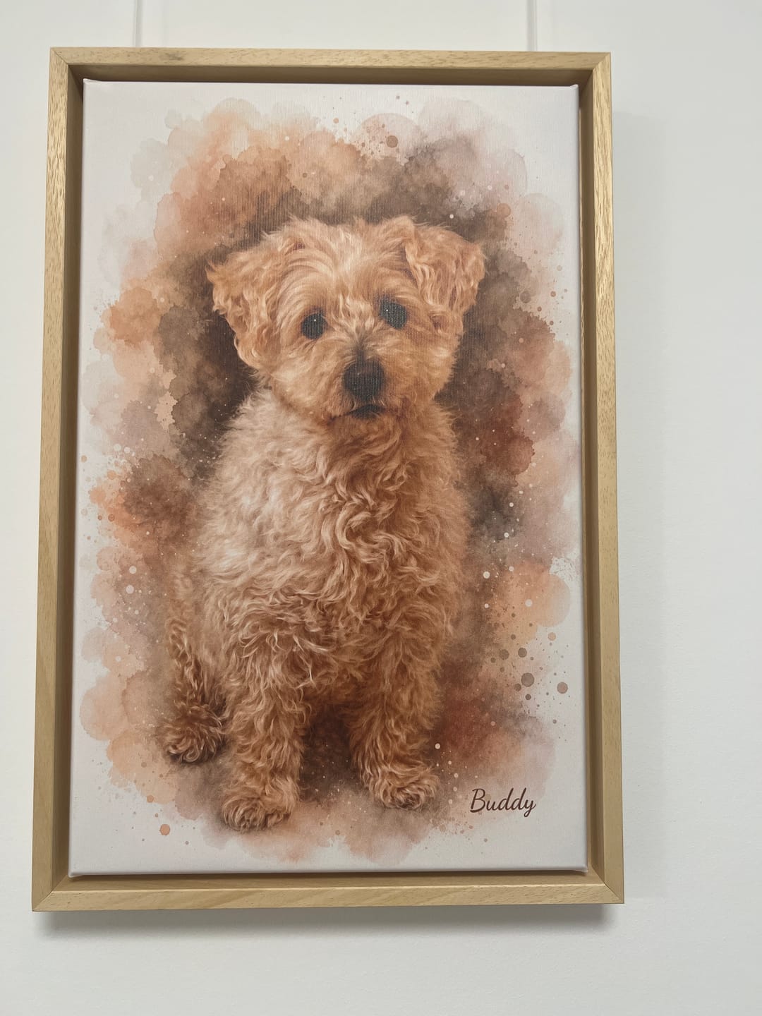 Customer photo review of Dein Haustier als Kunstwerk – mit Live-Vorschau, als Poster oder Leinwand