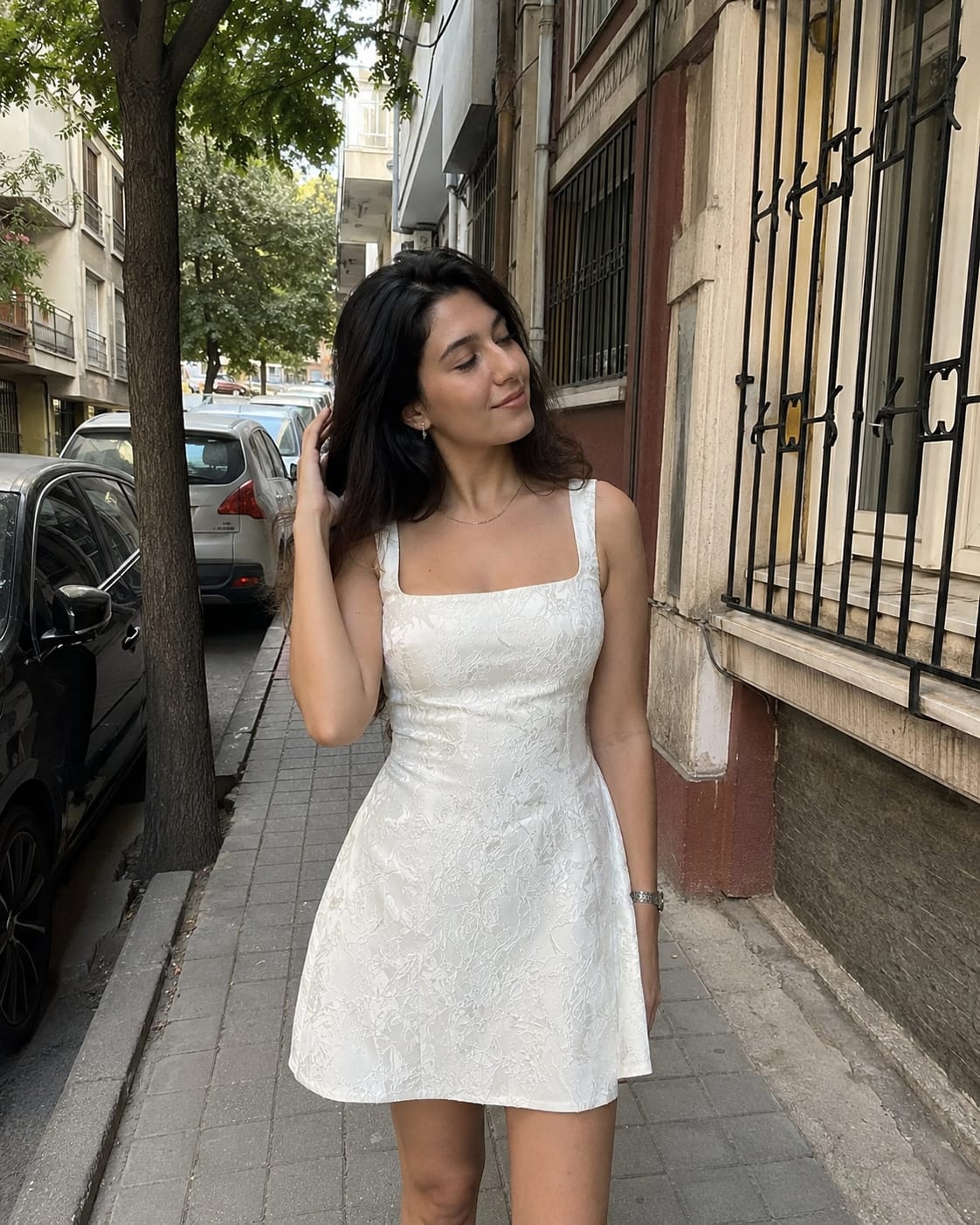 Customer photo review of Işıltılı İnci Kolye Gümüş Renk Zarif Tasarım