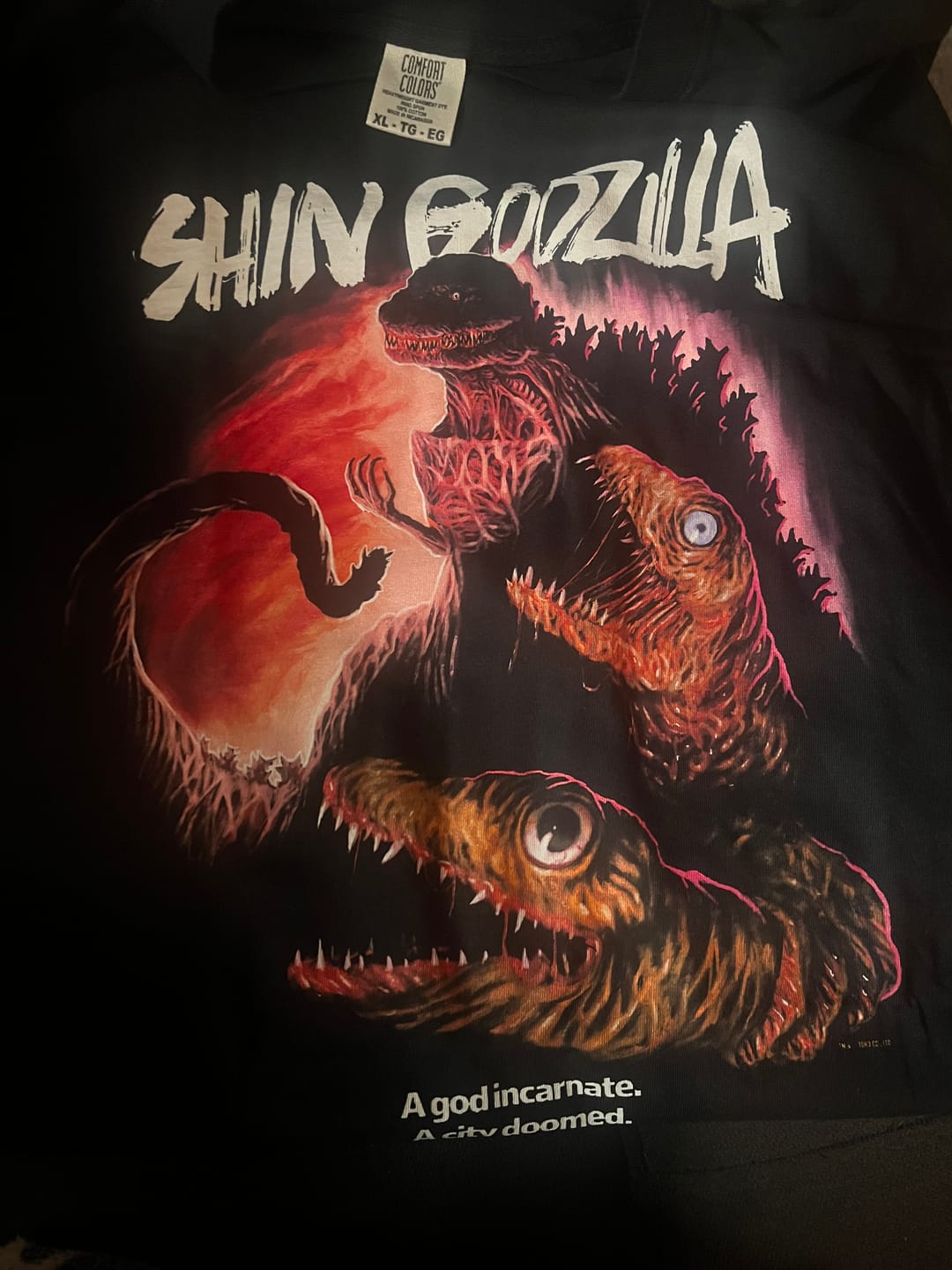 Customer photo review of SHIN GODZILLA: A GOD INCARNATE - T-SHIRT