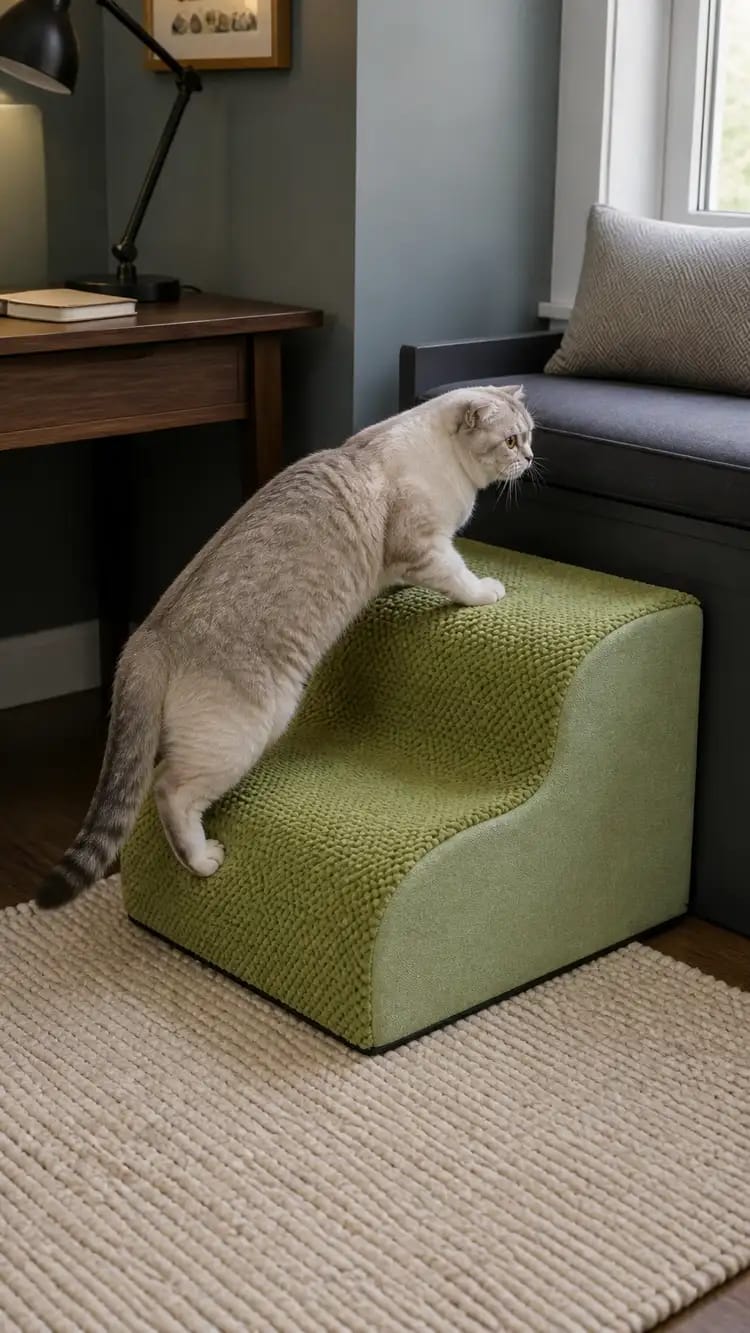 Customer photo review of Orthopedic Dog Stairs for Joint Relief