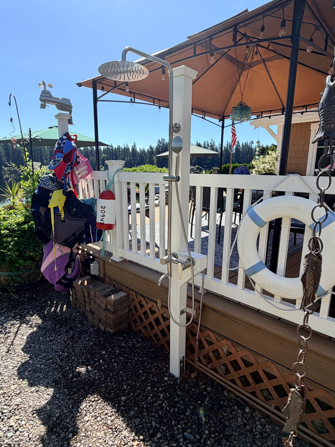 Customer photo review of 3-Function 304 Stainless Steel Wall-Mounted Outdoor Shower System
