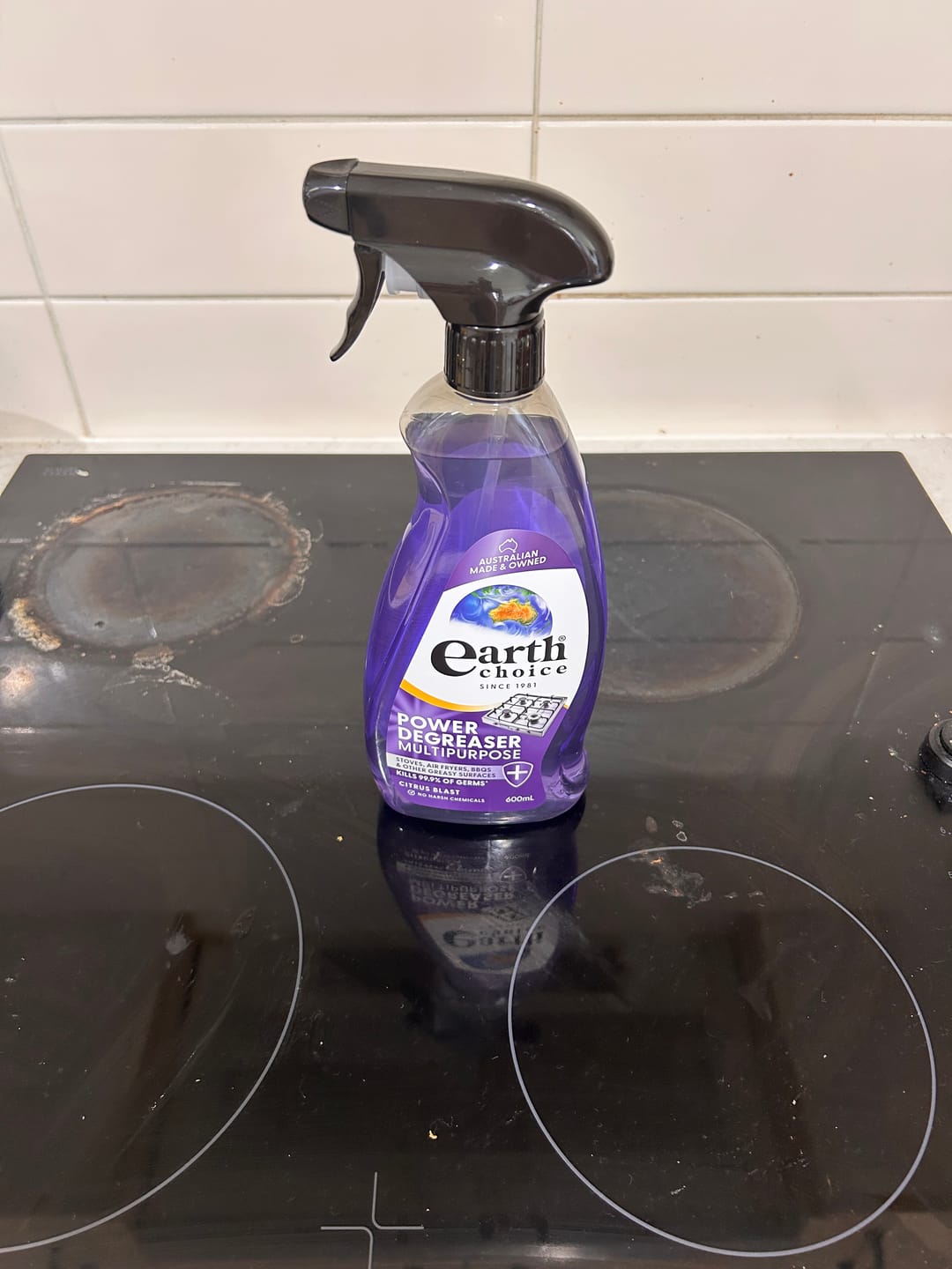 Customer photo review of Earth Choice Power Degreaser Multipurpose 600mL