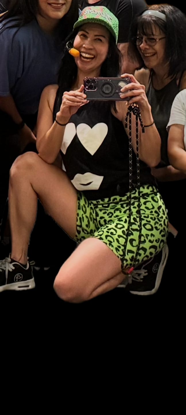 Customer photo review of Dale-Z High Waisted Biker Shorts