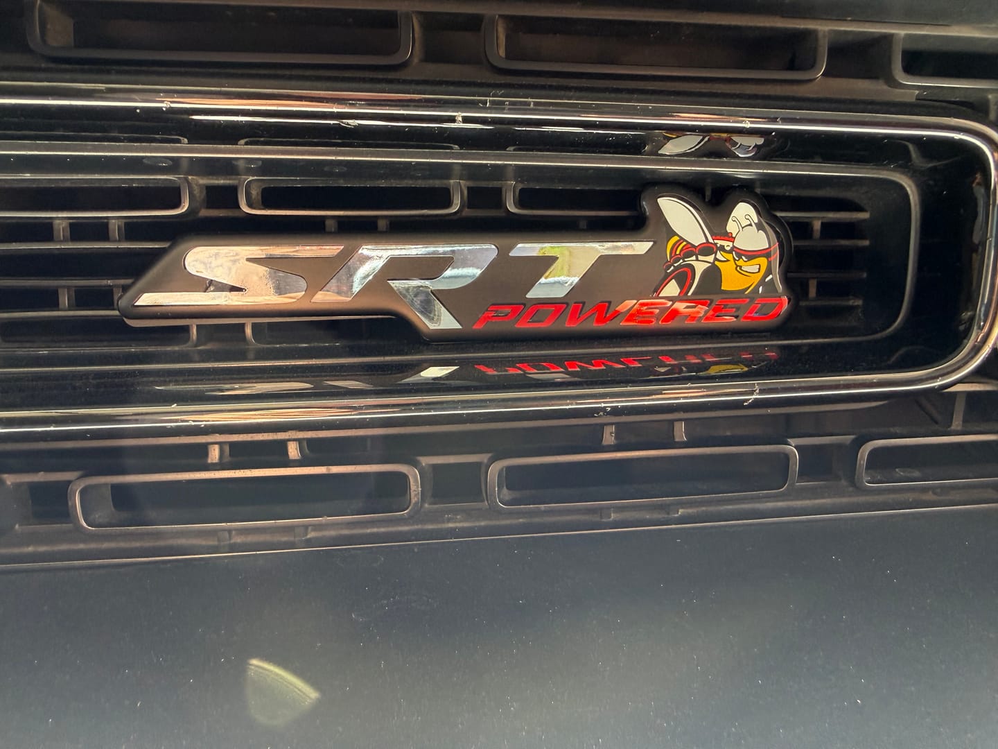 Customer photo review of "Two-Tone SRT Powered Scat Pack" Grille Badge