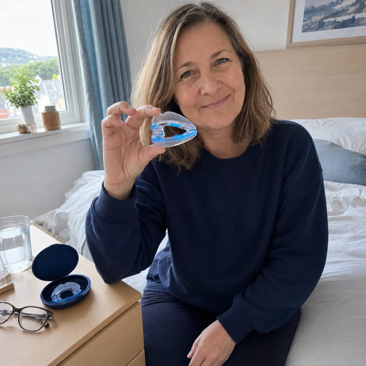 Customer photo review of Anti-Snoring Mouthpiece 2-Size Starter Pack