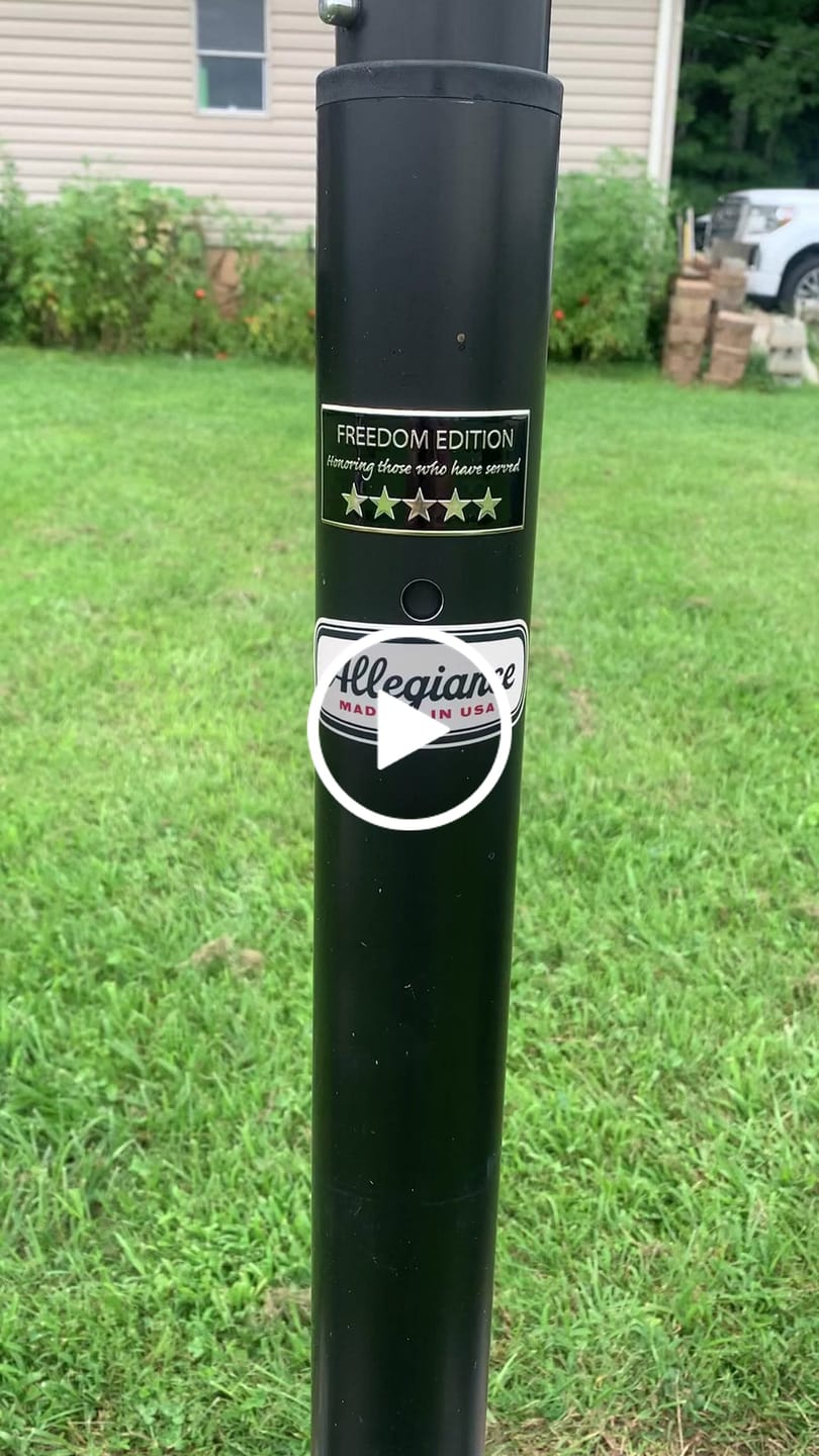 Customer video review of 3' x 5' American Flag
