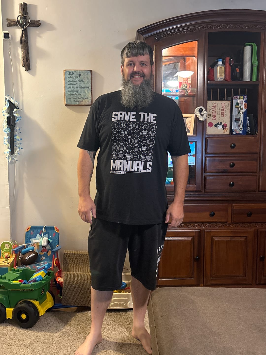 Customer photo review of 80Eighty® Save The Manuals Shirt