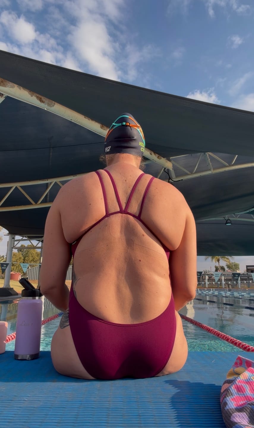 Customer photo review of APSLEY ONE PIECE - Sangria