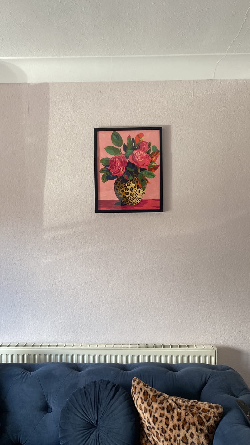 Customer photo review of Wild Roses | Paint by Number