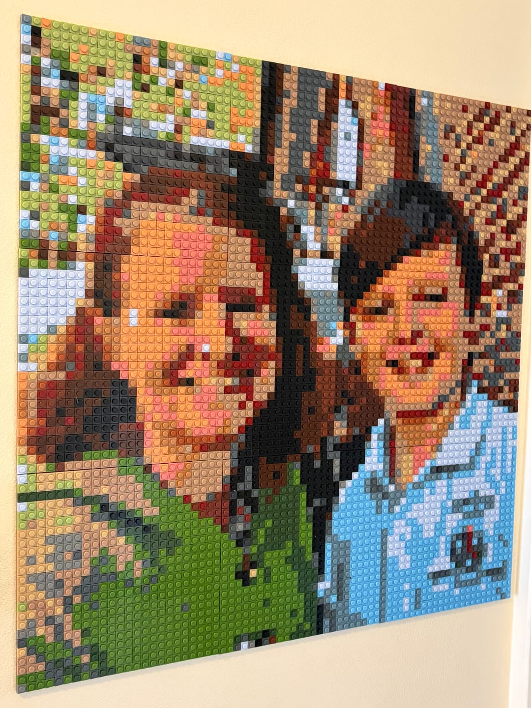 Customer photo review of Custom Design Brick Mosaic - 3x3 baseplates