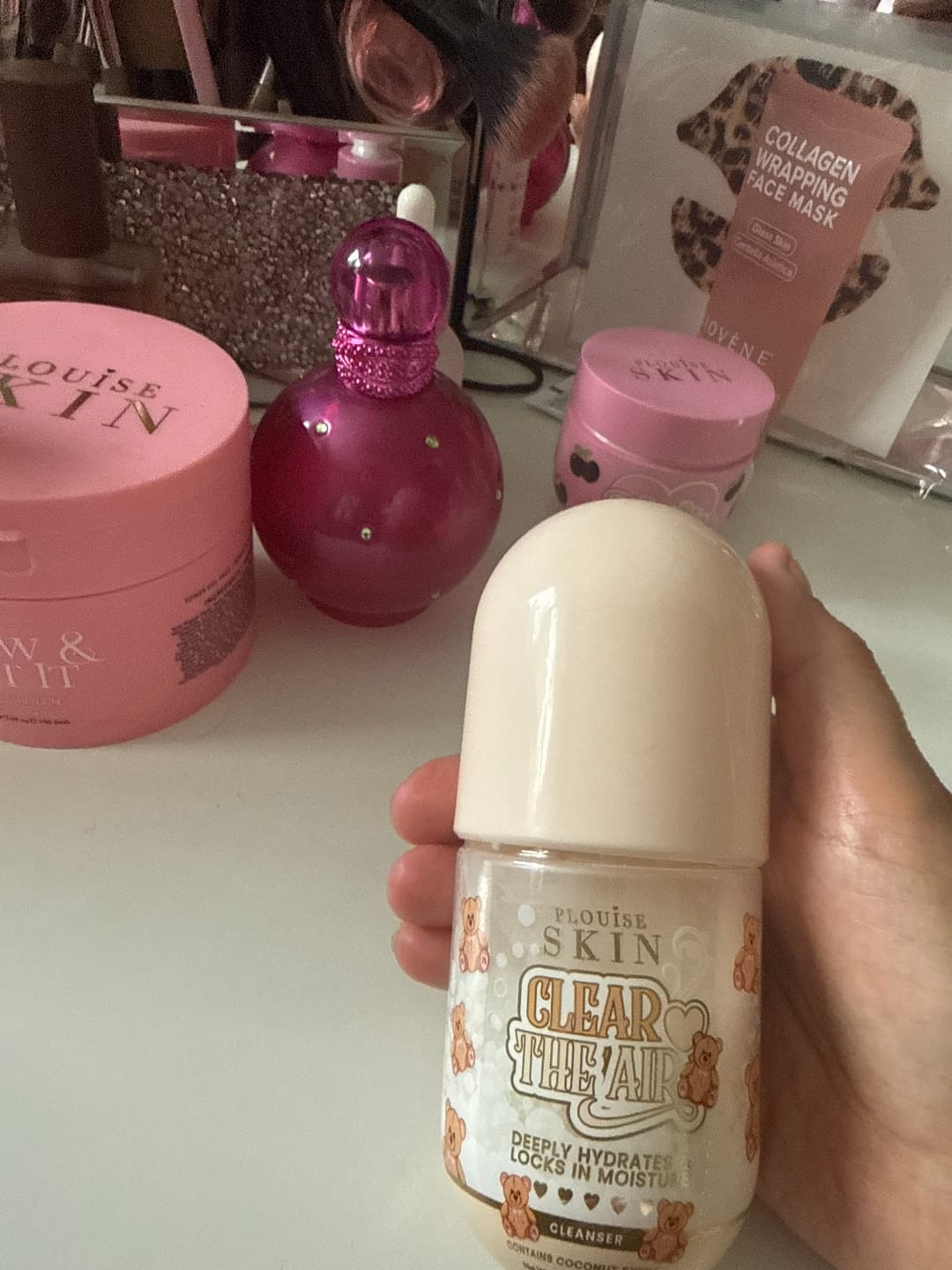 Kundefotoanmeldelse af Teddy Touch Small Print Bag & Skincare Set