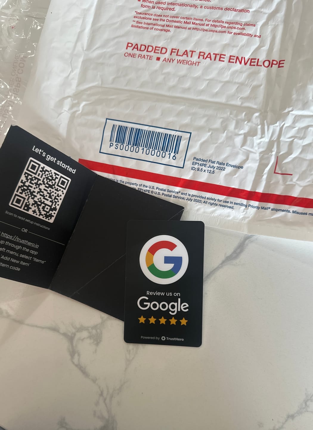 Customer photo review of Google Review Card - Black