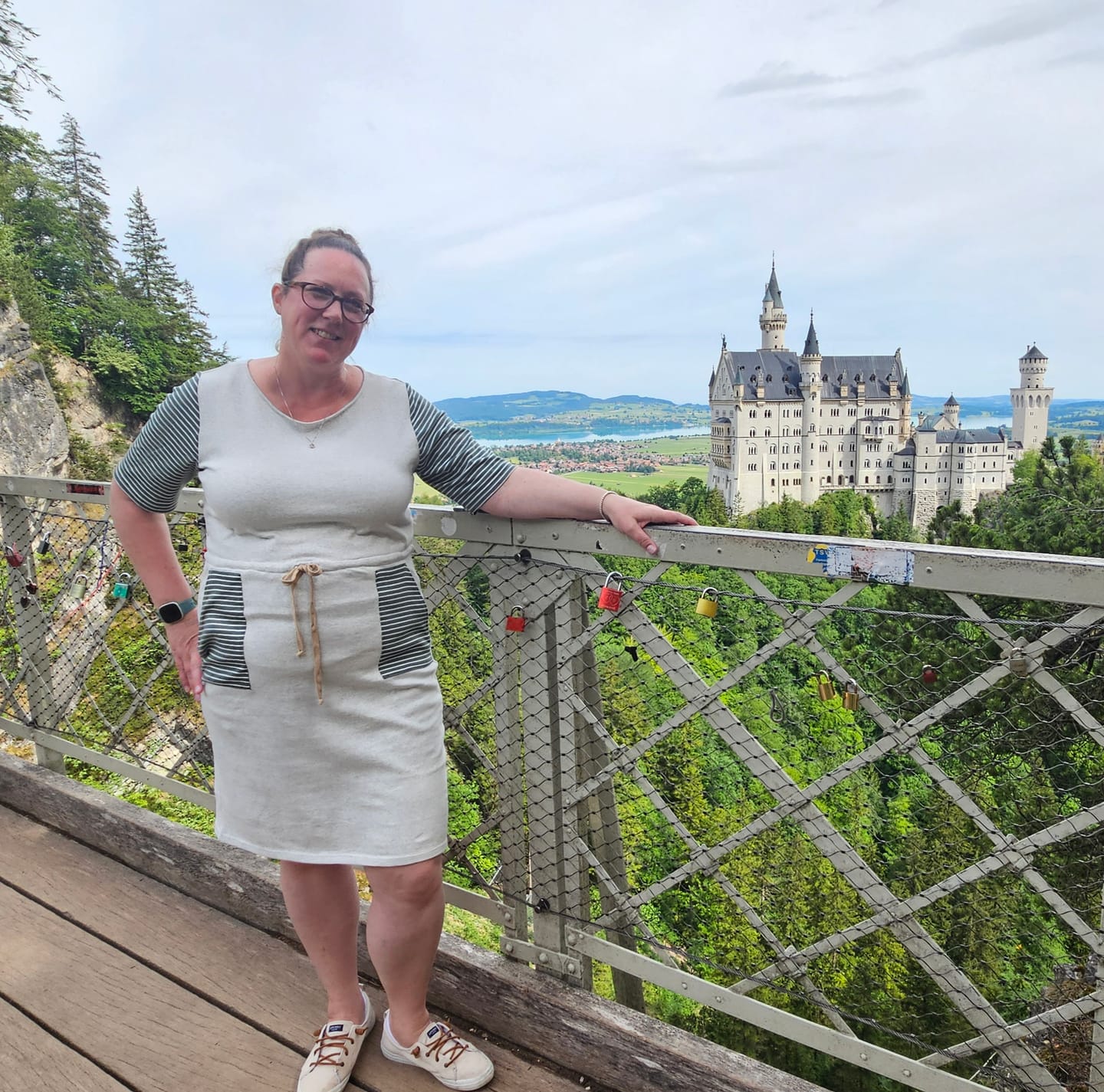 Customer photo review of Striped Pocket T-Shirt Dress
