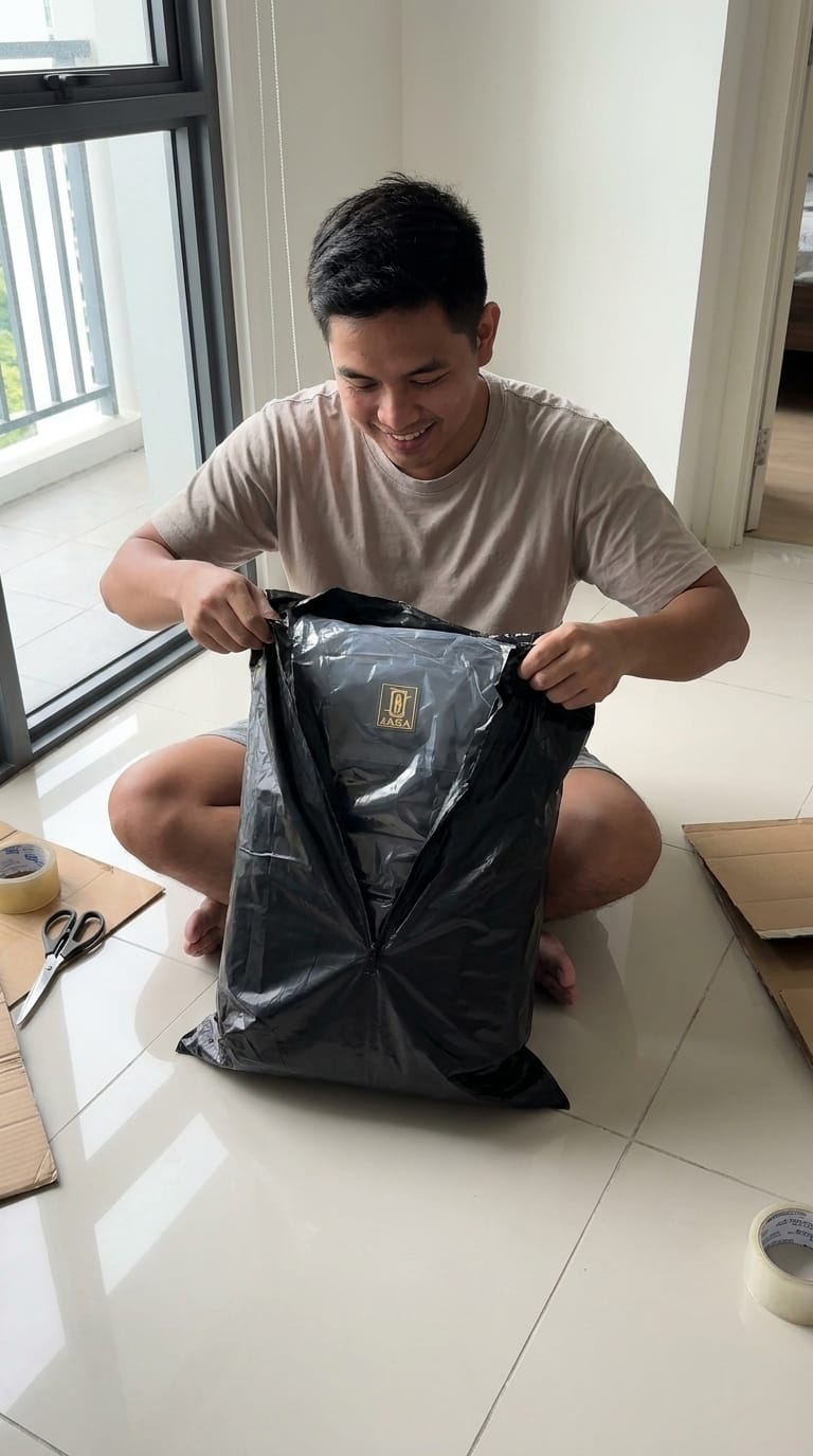 Customer photo review of ZURICH Travel backpack with laptop compartment