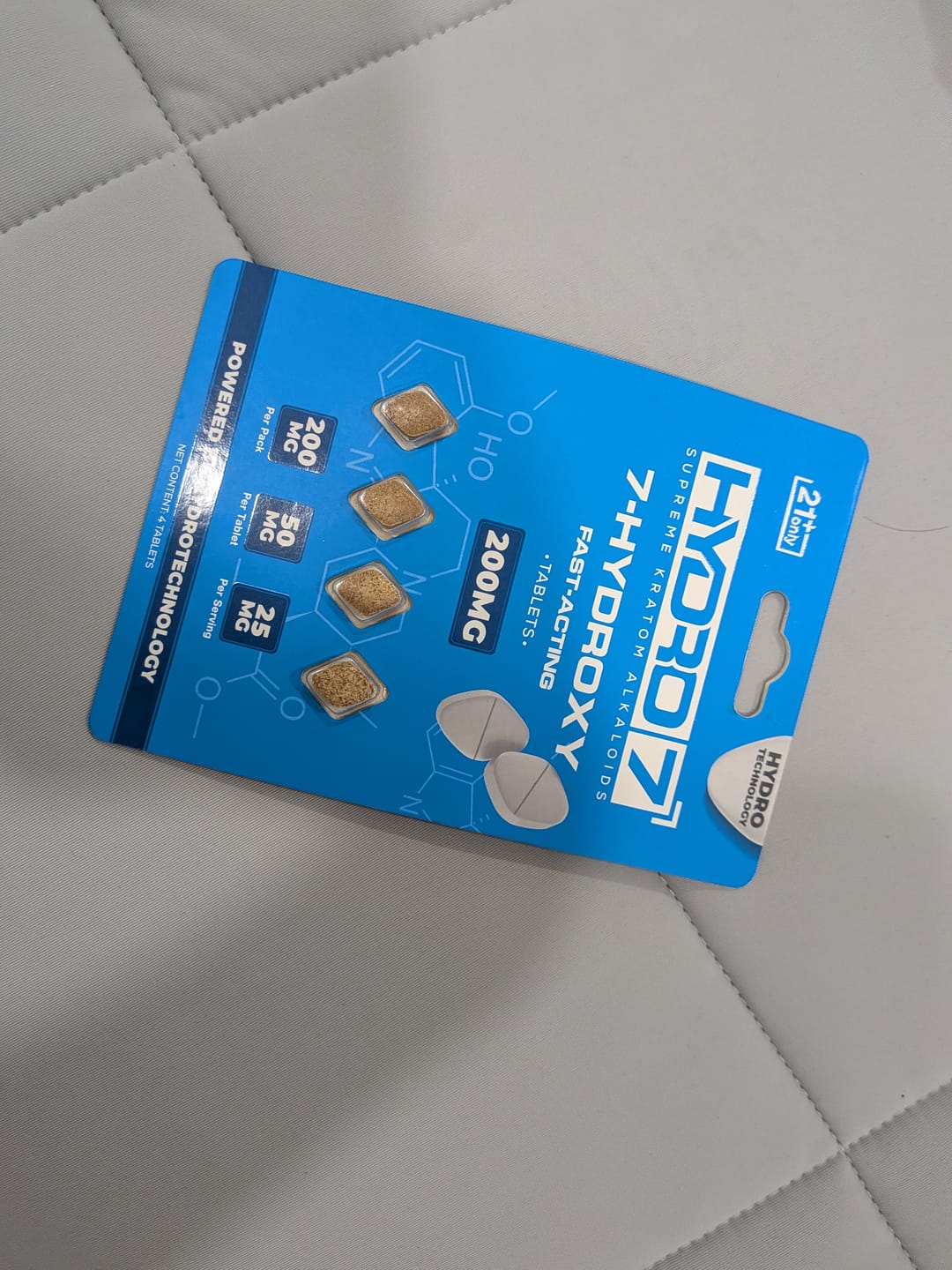 Customer photo review of 7-Hydroxy Tablets - 50MG (4 Count) 200MG
