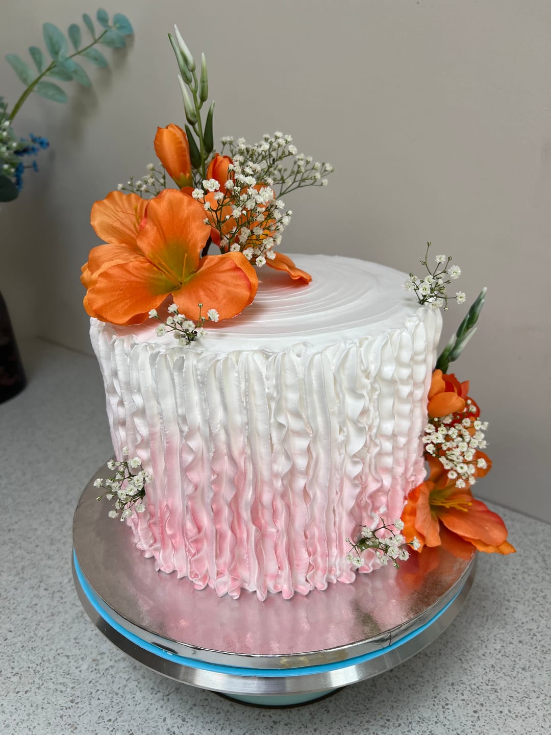 Customer photo review of Pink Edged Satin Gladiolus