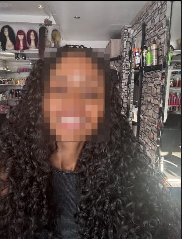 Customer photo review of Wavymy Burmese Curly Feather Crochet Hair Lightweight Miracle Knots Human Hair Extension