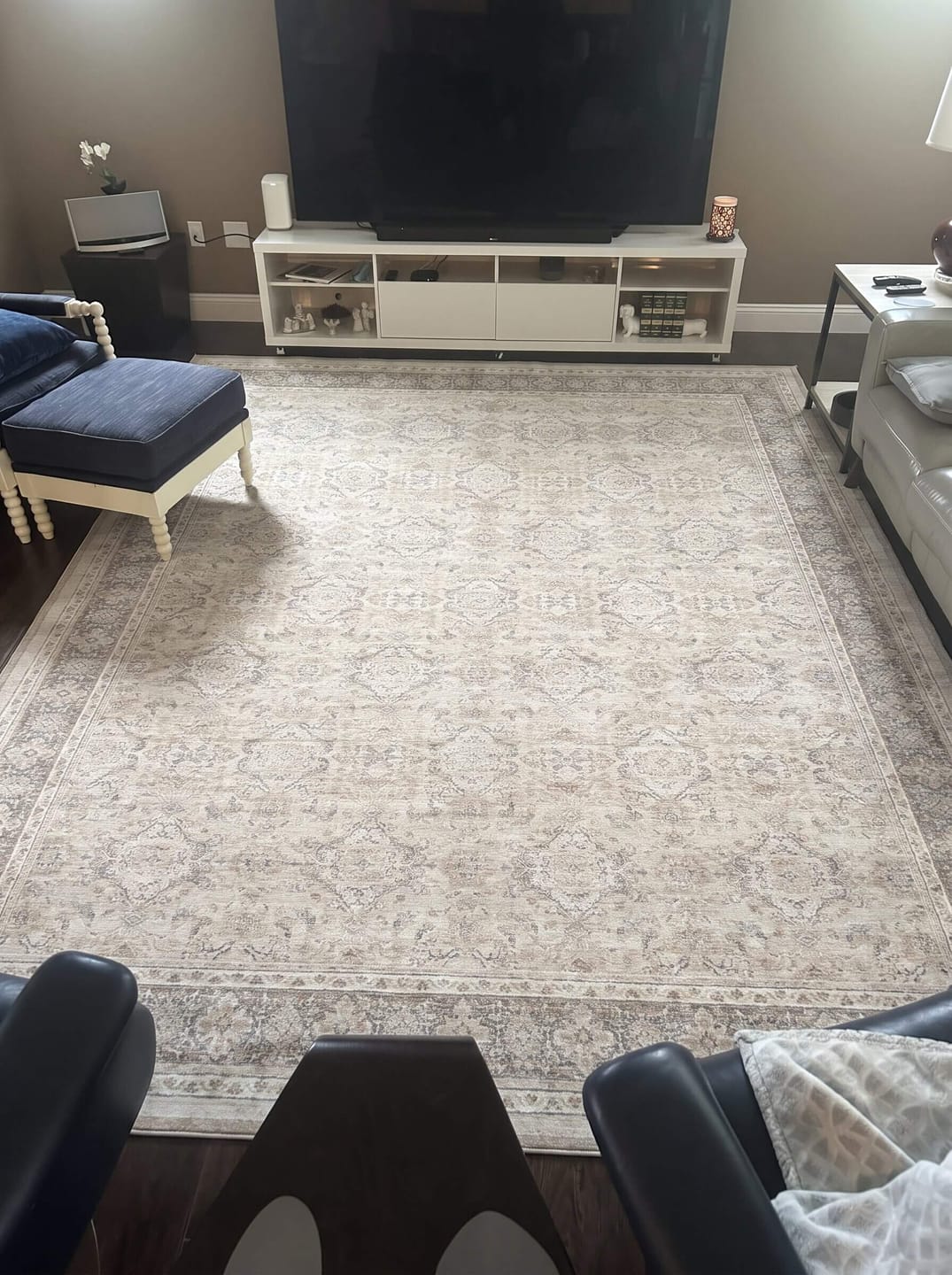 Customer photo review of Felix Washable Area Rug - Beige