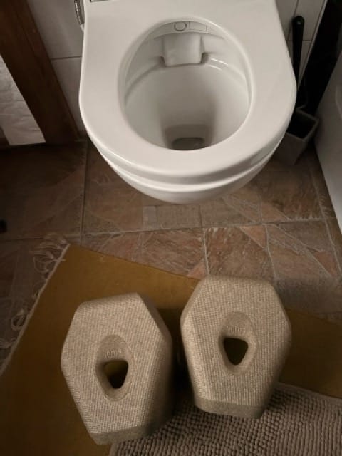 Customer photo review of stuul® Toilet Stool | The Poop Stool with Style