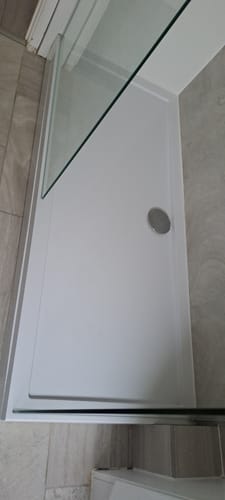 Customer photo review of 1600 x 700 Rectangle Stone Shower Tray