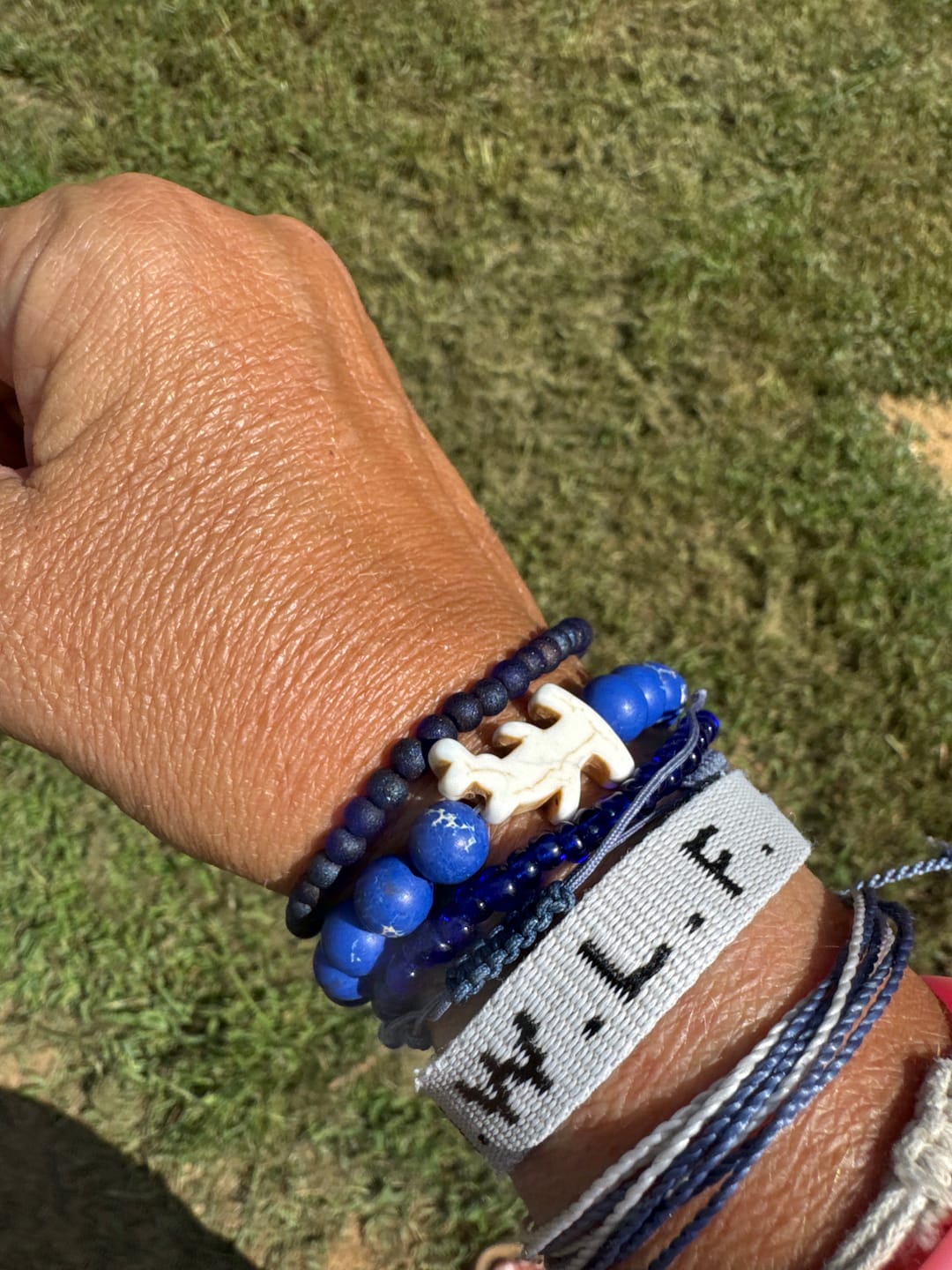 Customer photo review of The Shark Week Bracelet