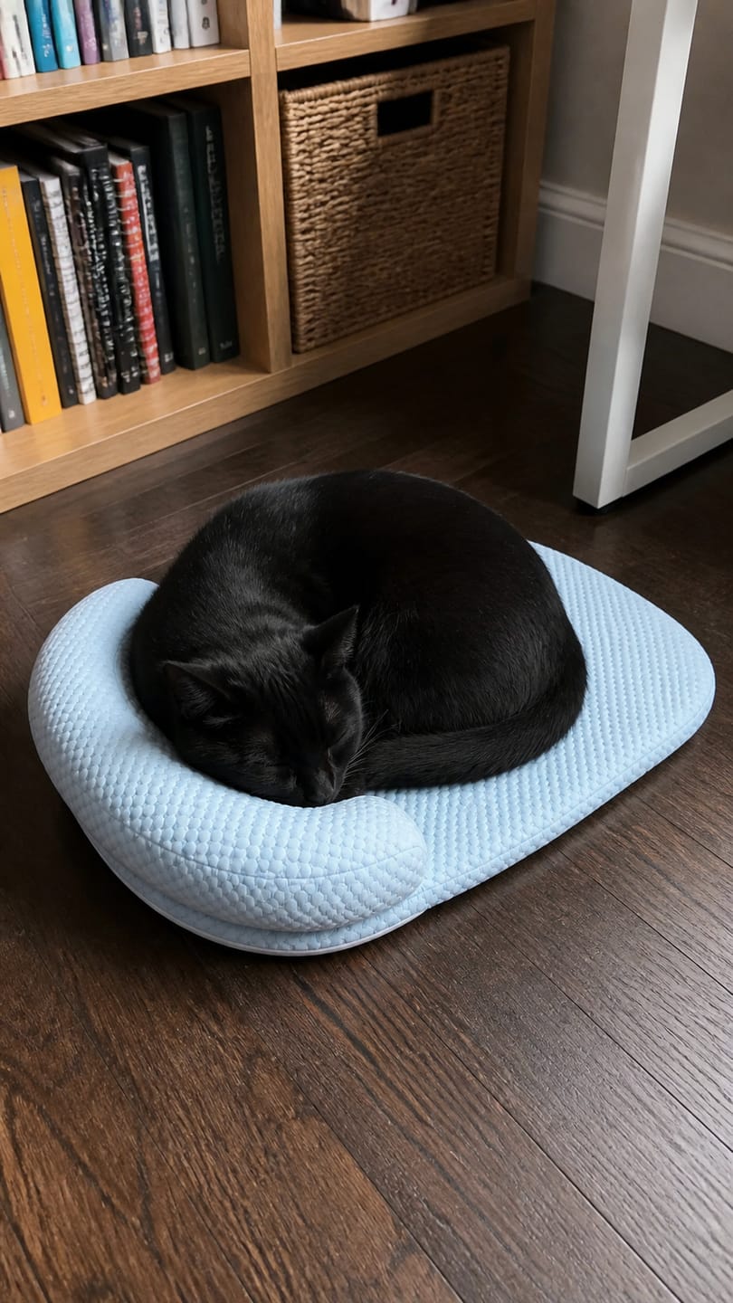Customer photo review of Chillbuddy Oasis Cooling Pet Bed