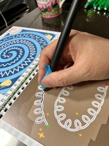 Customer photo review of まほうのドリル かくちから 書くための土台をつくる 数字・運筆ワーク