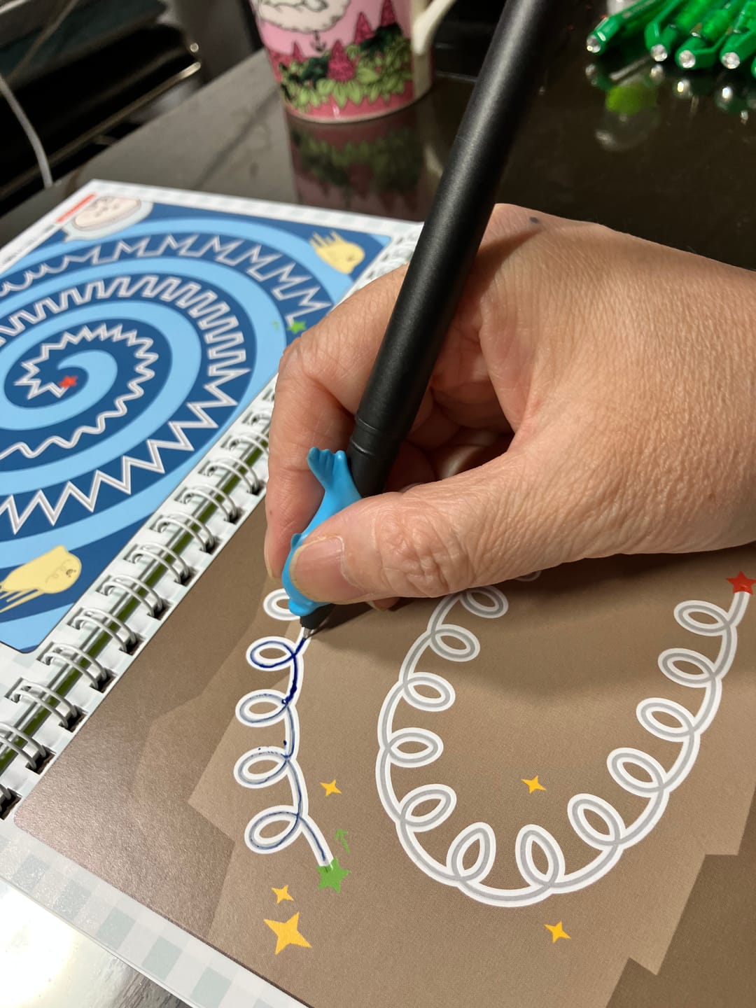 Customer photo review of まほうのドリル かくちから 書くための土台をつくる 数字・運筆ワーク
