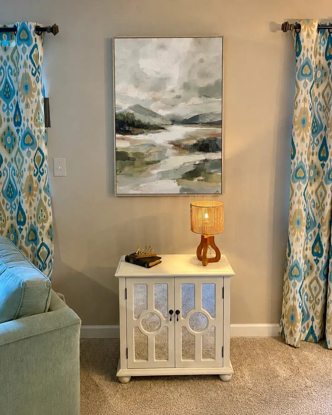 Customer photo review of Valley Stillness Landscape Painting
