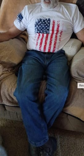Customer photo review of Distressed Flag